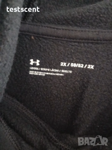 Мъжко суичър Under Armour Hoodie – 2XL черно ползвано (Широка кройка) hoodie худи, снимка 6 - Суичъри - 54011736