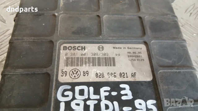 Компютър VW Golf 3 1.9 TDI 1995 028906021AF 0281001308 Volkswagen Golf III (1991-1997), снимка 2 - Части - 56135026