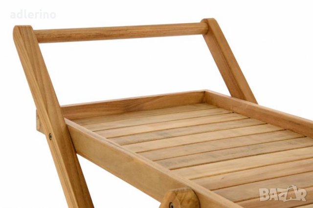  Количка за сервиране, дървена количка за сервиране, стилна количка за сервиране -28% Ново, снимка 4 - Други - 34142634