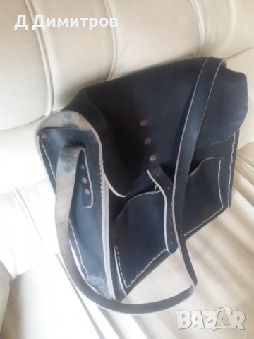 Антикварна кожена чанта, снимка 4 - Антикварни и старинни предмети - 36686894