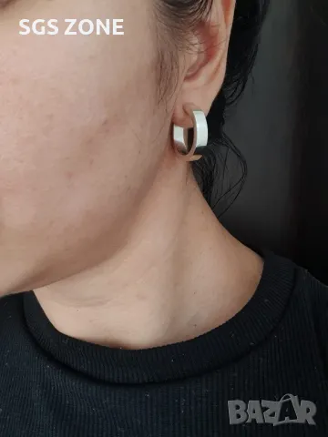 Сребърни Обеци 925, снимка 3 - Обеци - 49633135