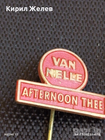 Пет значки стари редки JACQUES, VAN NELLE,BACO KOFFIE за КОЛЕКЦИЯ 61681, снимка 8 - Колекции - 50906619
