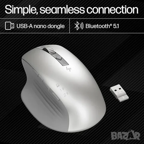 Нова безжична мишка HP 930 Creator Wireless Mouse / Bluetooth / 4000 DPI / Multi-Device, снимка 7 - Клавиатури и мишки - 55819701