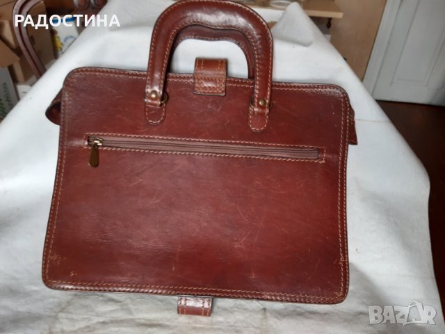Италианска чанта от естествена кожа, снимка 3 - Чанти - 29735245