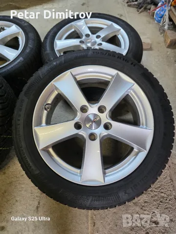 Джанти с зимни гуми 5×112/16 vw , снимка 2 - Гуми и джанти - 56250417