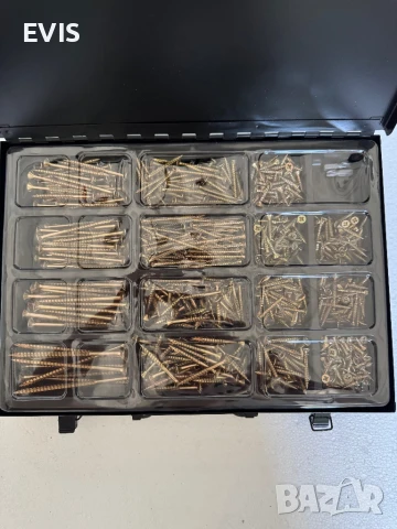 Метален Органайзер с винтове за дърво Rocket Bois & Agglo – 800 бр., снимка 4 - Железария - 50817938