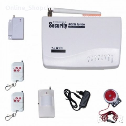 GSM / SIM Безжична алармена система, аларма + БЪЛГАРСКО упътване