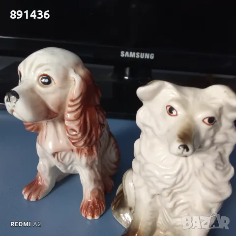 Две стари порцеланови кучета, снимка 2 - Статуетки - 48365000