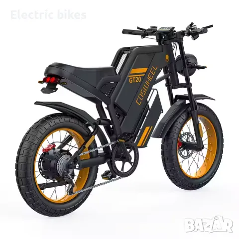 Coswheel GT20 PRO – Електрически Фетбайк с Два Мотора | 3000W | 40Ah, снимка 2 - Велосипеди - 49866410