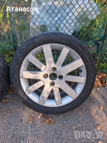 Пежо Ситроен джанти 17" 4Х108 с гуми 225x45x17 , снимка 6 - Гуми и джанти - 52258529