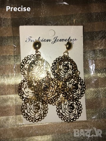 Обеци златни, снимка 2 - Обеци - 29958613