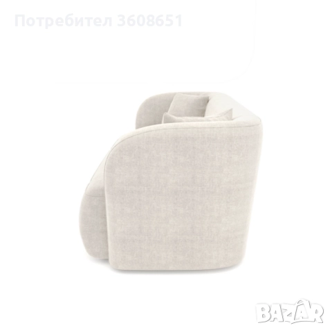 EMY Кадифен троен диван, снимка 3 - Дивани и мека мебел - 51522607