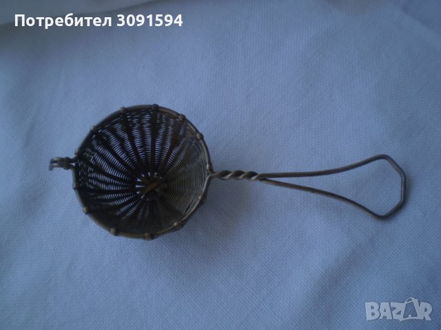 Винтич  цедка за чай  маркирана ръчно изработена, снимка 3 - Аксесоари за кухня - 37480344