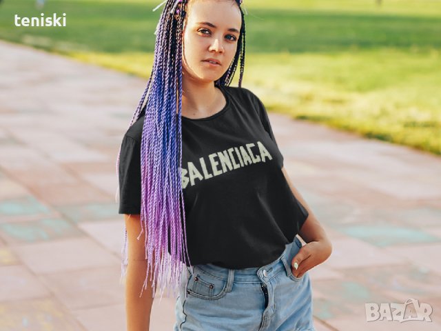  Тениски Balenciaga Принт Модели цветове и размери , снимка 2 - Тениски - 32405838