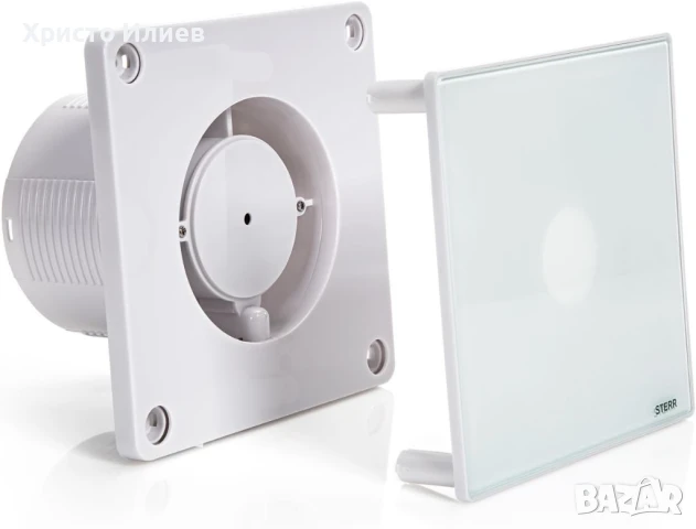 Вентилатор за баня BFS 100 STERR стъклен панел 10W, снимка 2 - Други стоки за дома - 51363454