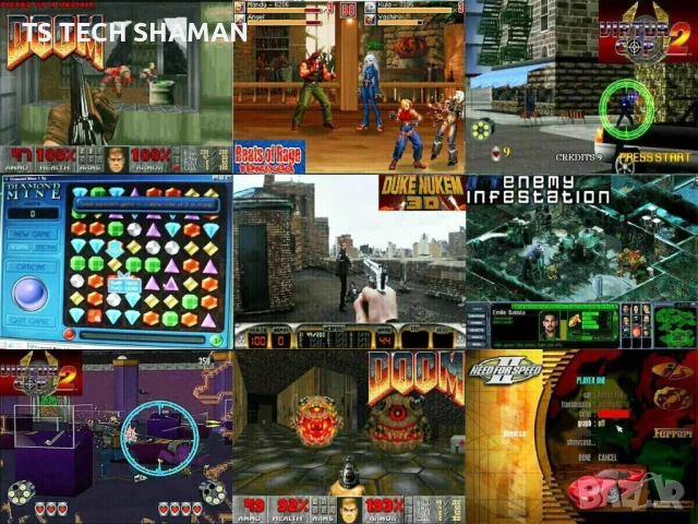 ⭐Продавам ретро компютър COMPAQ 6350 с инсталиран Windows 98 и 23класически игри⭐, снимка 6 - Геймърски - 50879803