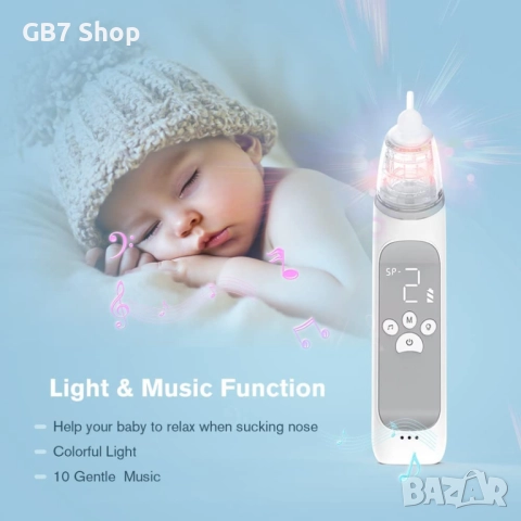 Електрически Бебешки Аспиратор за Нос – Безопасно, Бързо и Нежно Дишане, снимка 3 - Други - 52740734