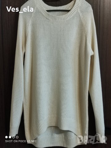 Дълга бяла  блуза / туника , снимка 2 - Блузи с дълъг ръкав и пуловери - 31916667