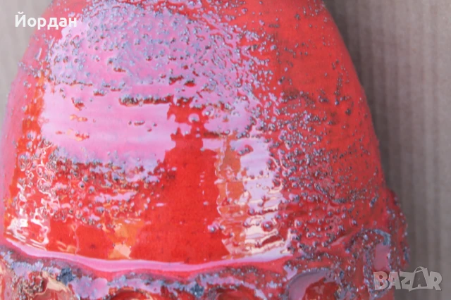 Немска керамична ваза /1970-1980-та гофина/, снимка 7 - Вази - 50714981