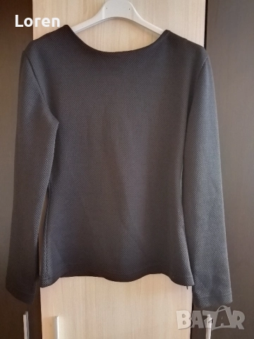 *Megz*Черна блуза , снимка 5 - Блузи с дълъг ръкав и пуловери - 52521281