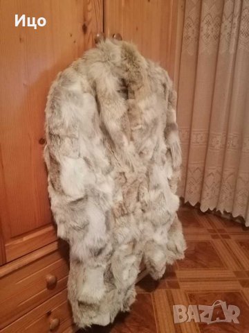 Дамско палто със дълъг косъм от лисица 