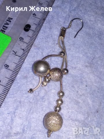 АРТИСТИЧНА ДЕБЕЛО ПОСРЕБРЕНА ФЕШЪН ОБЕЦА от БЛАГОРОДНА НЕРЪЖДАЕМА СТОМАНА с ПЕЧАТ 925 / 74271, снимка 6 - Обеци - 40502138