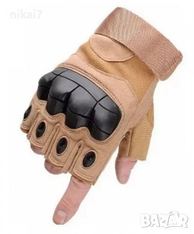 тактически ръкавици военни с протектори самозащита стрелба лов airsoft, снимка 3 - Екипировка - 37641082