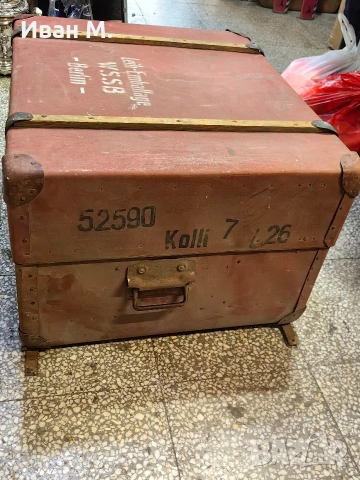 Немски транспортен сандък , снимка 6 - Антикварни и старинни предмети - 52814685