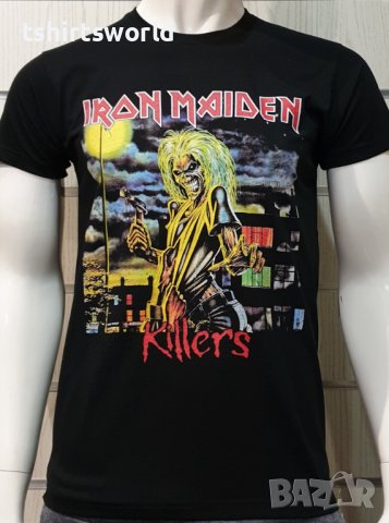 Нова мъжка тениска с дигитален печат на музикалната група IRON MAIDEN - KILLERS, снимка 2 - Тениски - 37106941