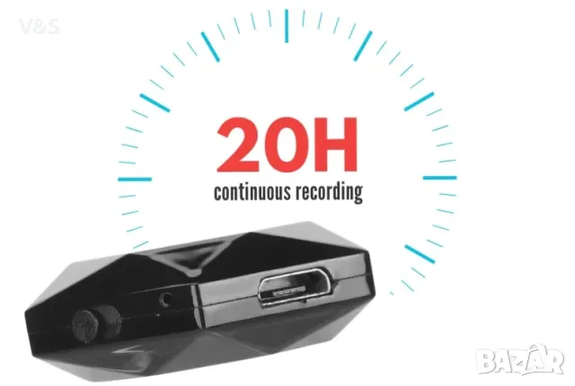 Диктофон,Мини шпионски рекордер-пендант iUni V08, 8GB, Гласов активиран, MP3 плейър, снимка 7 - Друга електроника - 48655404