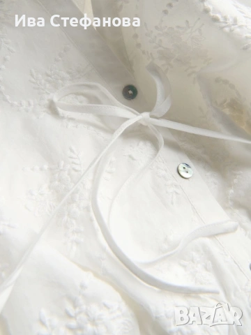 Нова разкошна елегнтна бяла къса рокля 100% памук памучна , снимка 11 - Рокли - 49905497