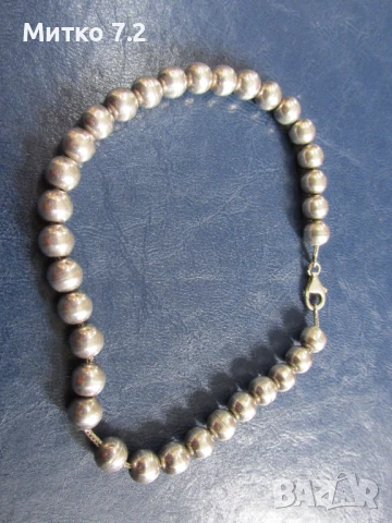 сребърна гривна за крак