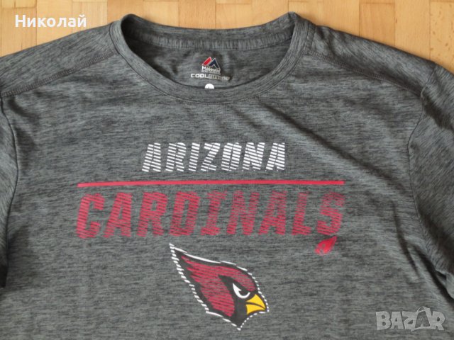 majestic arizona cardinals t shirt, снимка 2 - Тениски - 37318461