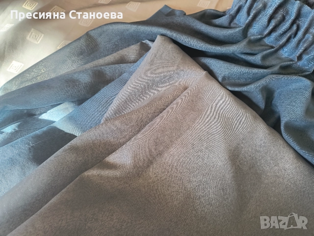 Два броя завеси в синьо , снимка 10 - Пердета и завеси - 52532311
