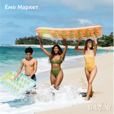 Отпуснете се и се наслаждавайте: Надуваем дюшек за вода Intex - вашата лична оазис от релаксация, снимка 2 - Надуваеми легла - 49405830