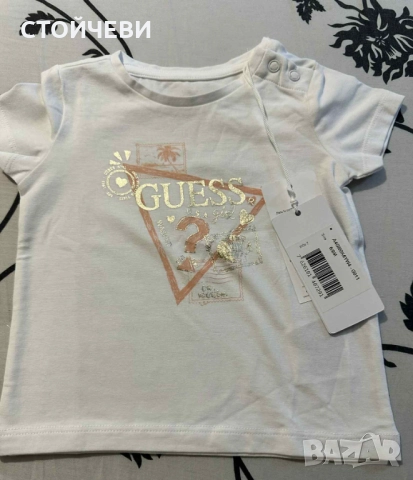 Бебешка тениска GUESS, снимка 2 - Бебешки блузки - 51565824
