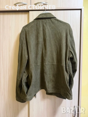 Продавам зелено велурено ново  Massimo dutti/L, снимка 2 - Якета - 54066015