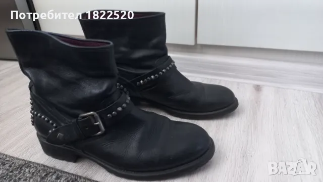 Черни ежедневни боти , снимка 2 - Дамски боти - 47811483