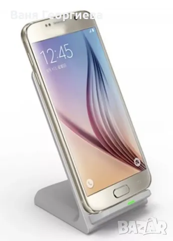 2 в 1 Стойка и Безжично Бързо Зареждане Зарядно за Телефони, снимка 5 - Безжични зарядни - 49398165