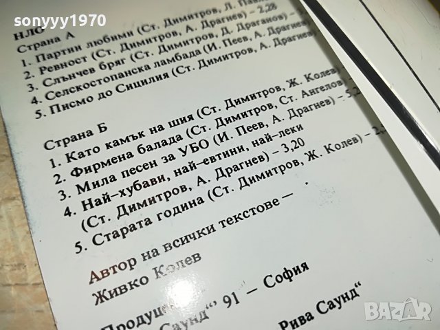 заявена-НЛО-ПАРТИИ ЛЮБИМИ 2108221915, снимка 17 - Аудио касети - 37759586