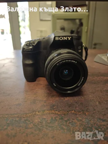 Фотоапарат Sony A 68 със 2 обектива и зарядно устройство, снимка 5 - Фотоапарати - 55751592