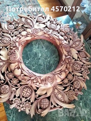 Дърворезба, Розета Слънце, Пано за стена или таван, Ръчна изработка по поръчка, Дърворезба Слънце, снимка 11 - Декорация за дома - 51440697