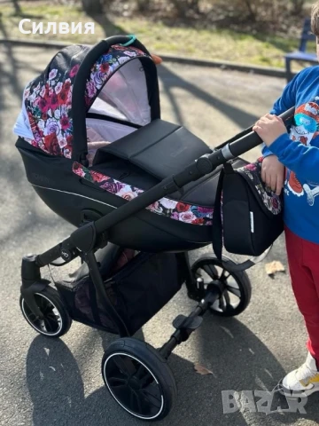 Комбинирана количка Baby Active Musse Rose Gold ! Зимно чувалче,стол за хранене., снимка 1