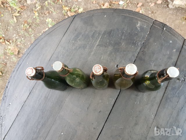 Стари бирени шишета 5 броя, снимка 10 - Антикварни и старинни предмети - 34157814
