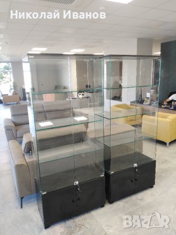 стъклени витрини,стелажи , снимка 2 - Секции и витрини - 44207022
