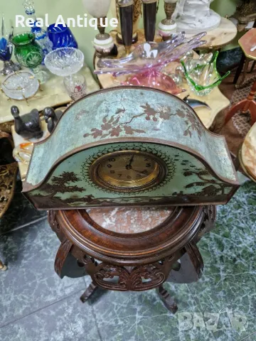 Рядък антикварен колекционерски английски настолен часовник , снимка 6 - Антикварни и старинни предмети - 47649567