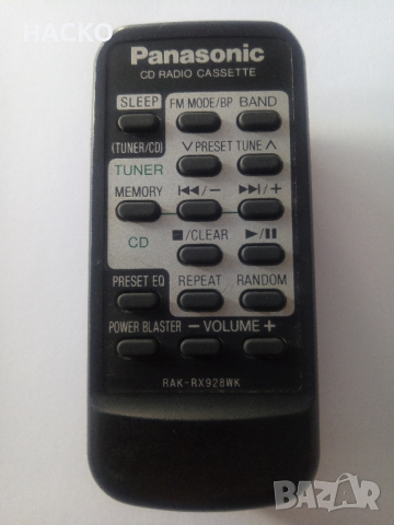 Дистанционно PANASONIC RAU-RX928WK, снимка 1