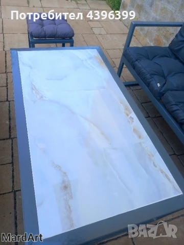 градинска маса с размери 130/70/42, снимка 3 - Градински мебели, декорация  - 50741157