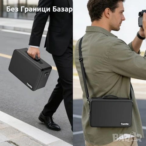 Нов твърд предпазен Калъф за фотоапарат с прегради и презрамка за обективи статив, снимка 7 - Чанти, стативи, аксесоари - 54208548