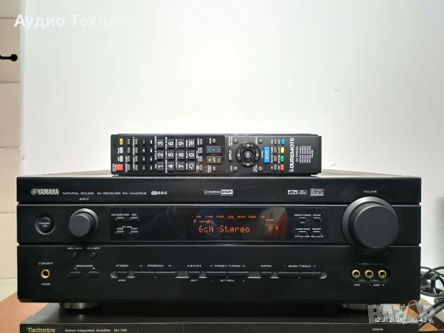 Ресивър (усилвател) YAMAHA RX-V440RDS. Перфектен! Изпращам видео. 